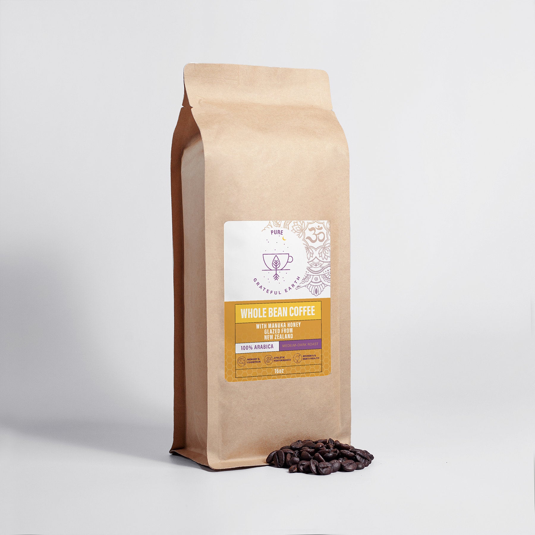 Manuka Honey Coffee - Whole Bean (16oz)