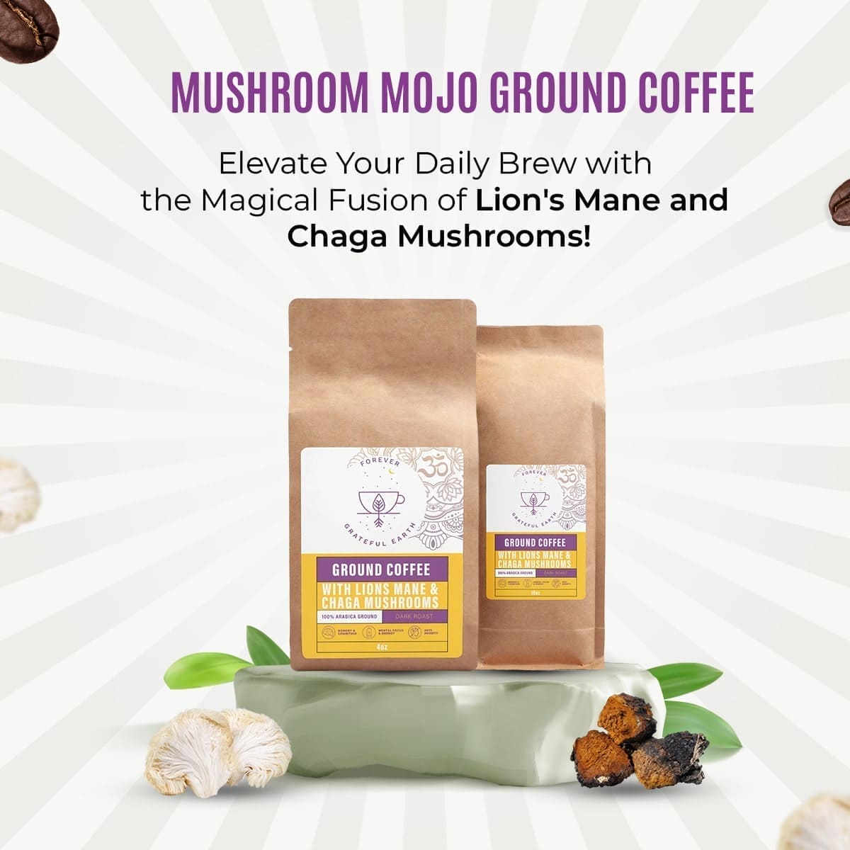 "Mega Superfood Coffee Kit + Free Collagen Creamer" -  Super-Sized Superfoods for Super Days